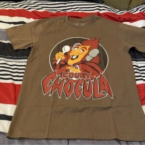Kaws X General Mills Count Chocula Brown Graphic Tee